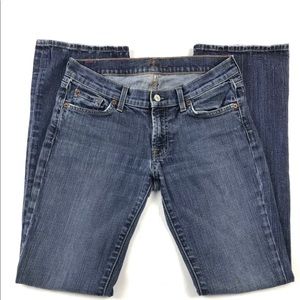 7 For All Mankind Bootcut Denim Blue Jeans Women's